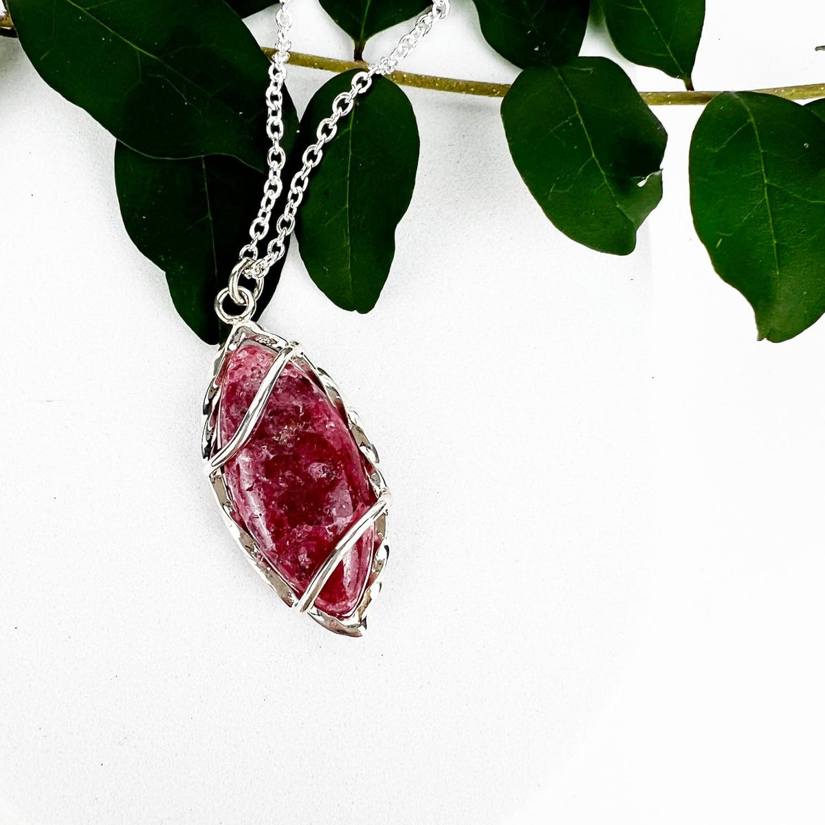 Rhodonite Winds Necklace - Mettle by Abby