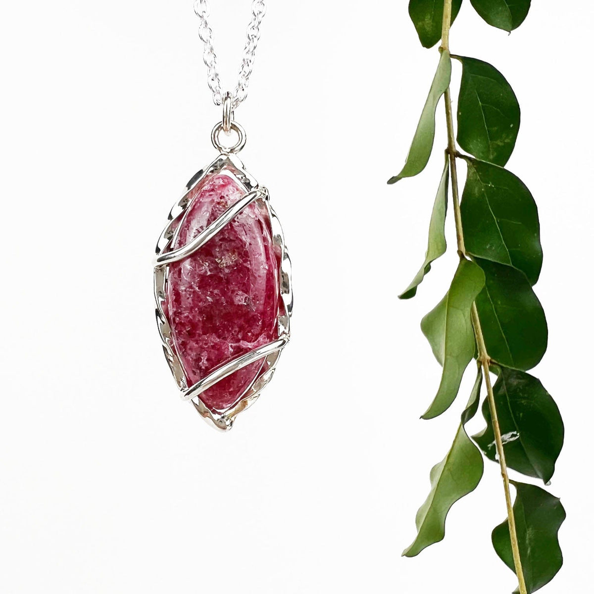 Rhodonite Winds Necklace - Mettle by Abby