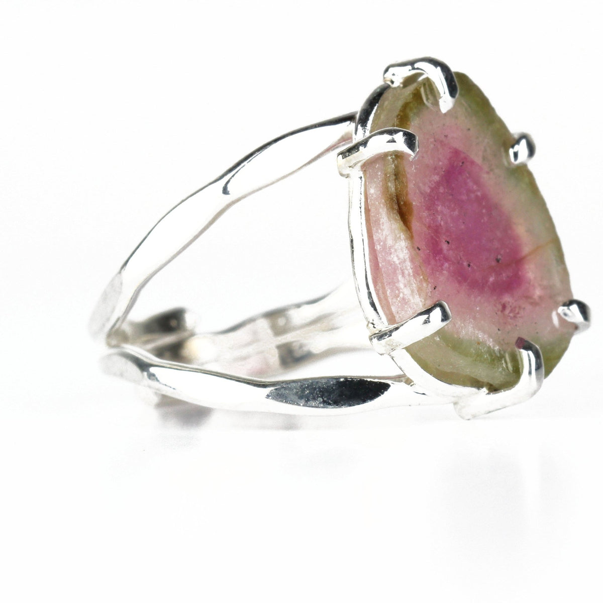 Silver Watermelon Tourmaline Ring - Mettle by Abby