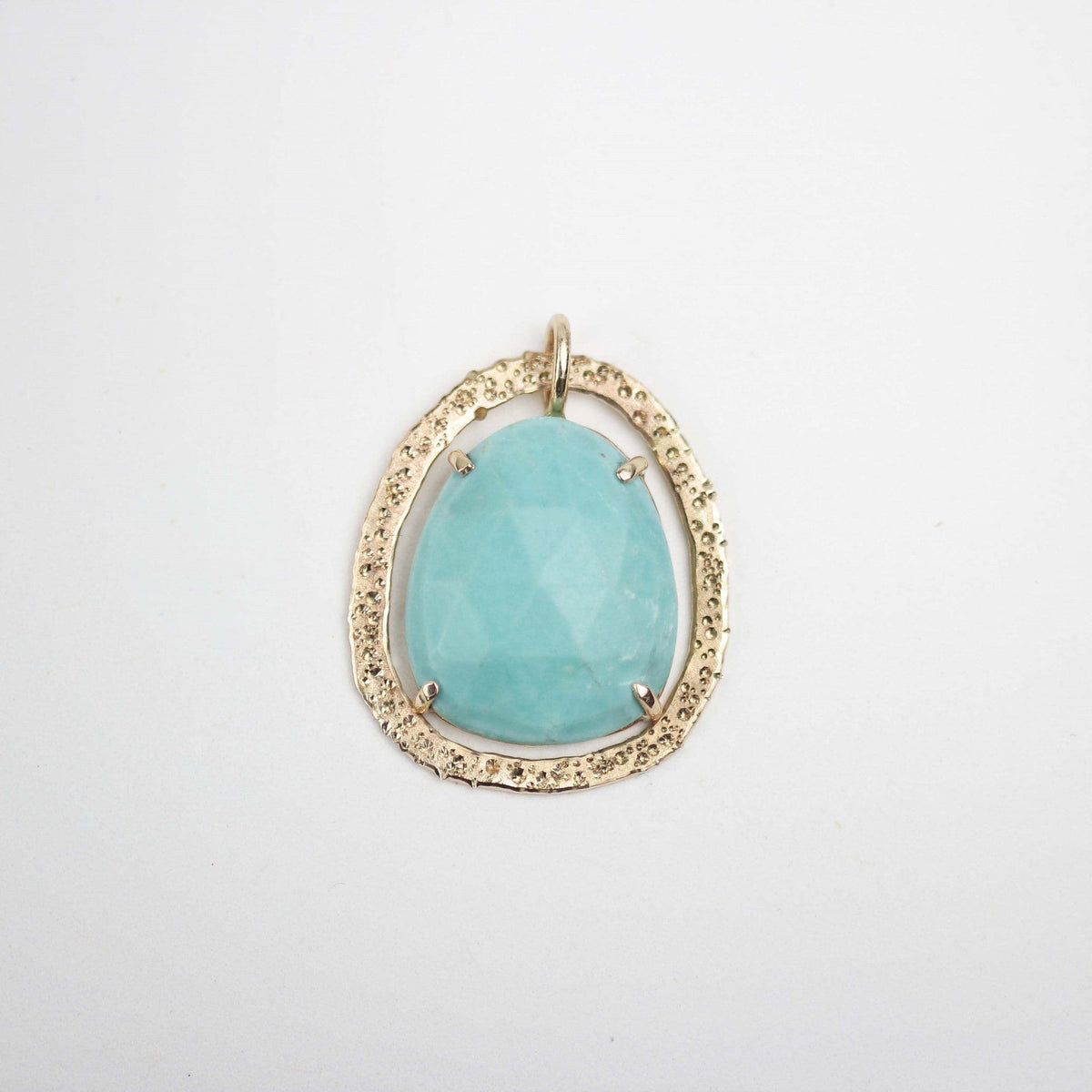 Turquoise Stardust Necklace 14k Yellow Gold - Mettle by Abby