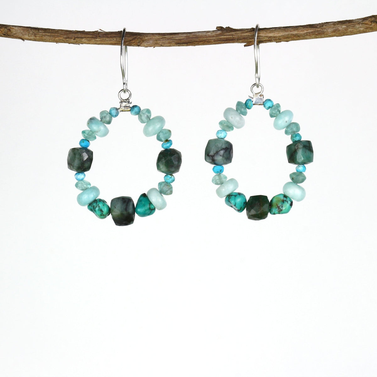 Viridian Hoops - Mettle by Abby